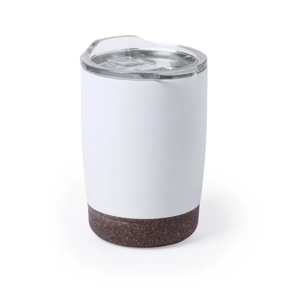  Travel mug 380 ml, cork detail white