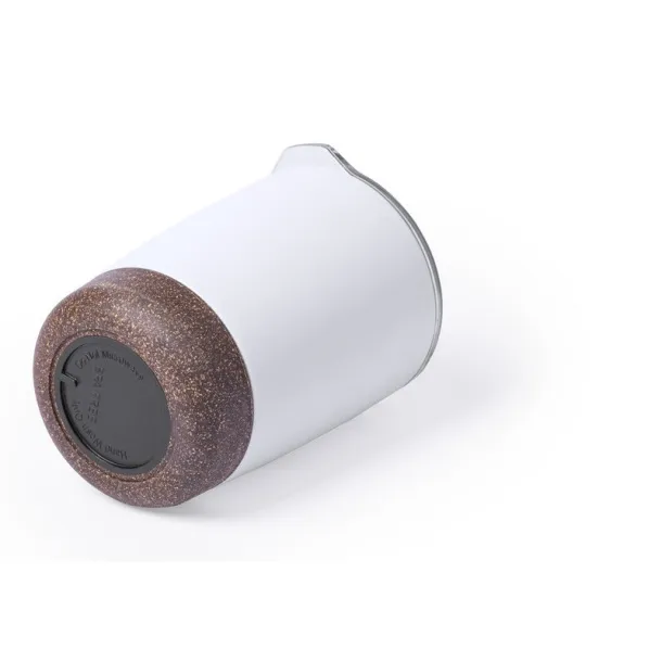  Travel mug 380 ml, cork detail white