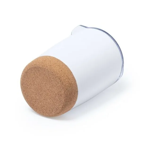  Travel mug 380 ml, cork detail white