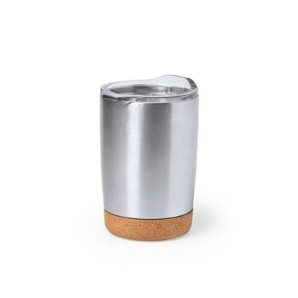  Travel mug 380 ml, cork detail silver