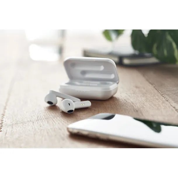 JAZZ TWS earbuds with charging base White