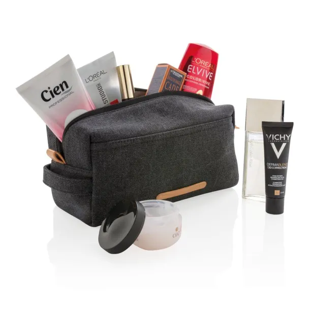  Canvas toiletry bag PVC free - XD Collection Black 