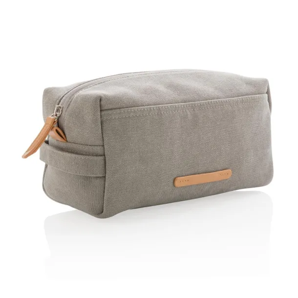  Canvas toiletry bag PVC free - XD Collection Grey 