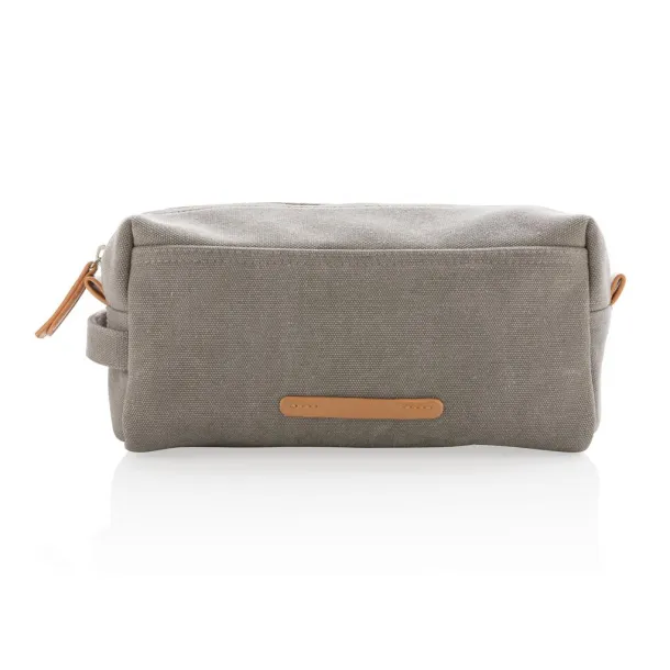  Canvas toiletry bag PVC free - XD Collection Grey 