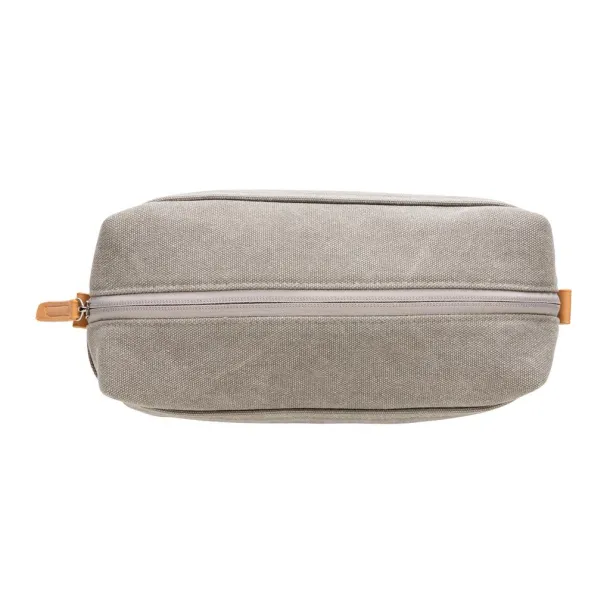  Canvas toiletry bag PVC free - XD Collection Grey 