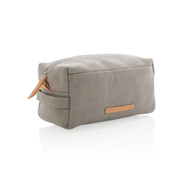  Canvas toiletry bag PVC free - XD Collection Grey 