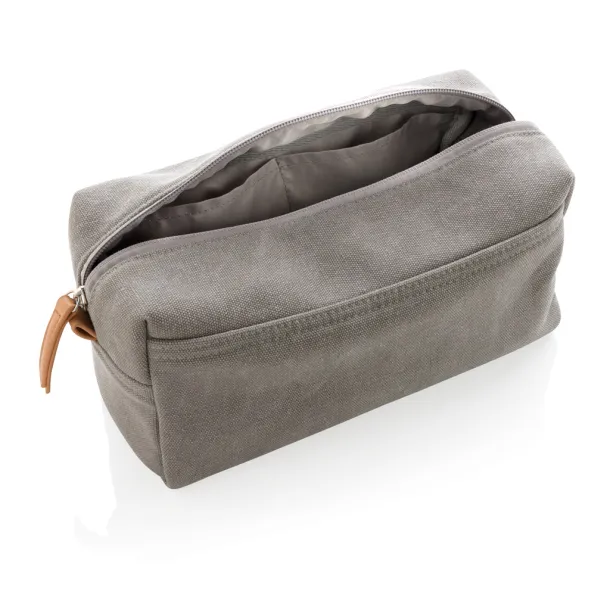  Canvas toiletry bag PVC free - XD Collection Grey 