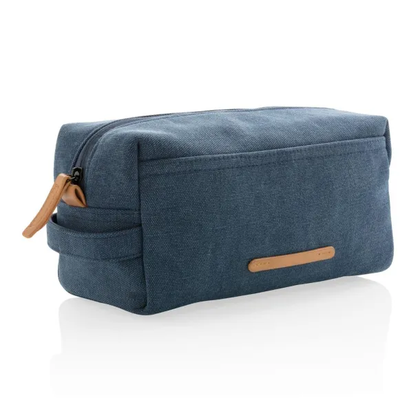  Canvas toiletry bag PVC free - XD Collection Blue 