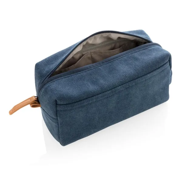  Canvas toiletry bag PVC free - XD Collection Blue 