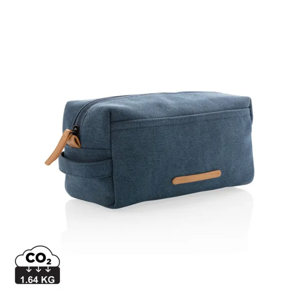  Canvas toiletry bag PVC free - XD Collection Blue 