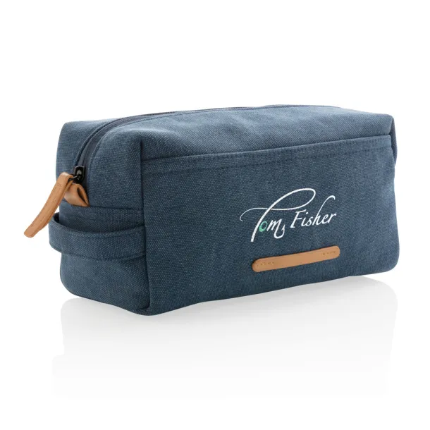  Canvas toiletry bag PVC free - XD Collection Blue 