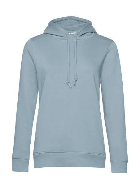  Ženski hoodie od organskog pamuka, 280 g/m² - B&C Blue Fog