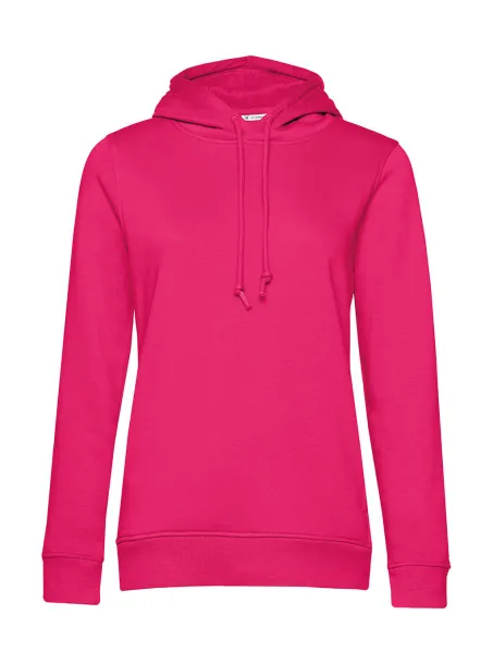 Ženski hoodie od organskog pamuka, 280 g/m² - B&C Magenta Pink