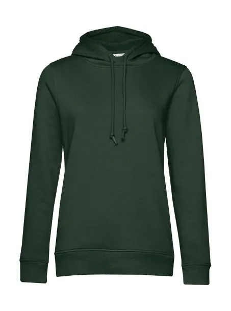  Ženski hoodie od organskog pamuka, 280 g/m² - B&C Šumski zelena