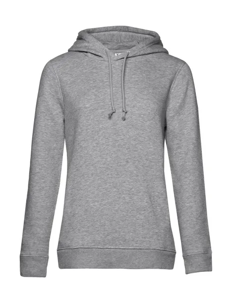  Ženski hoodie od organskog pamuka, 280 g/m² - B&C Heather Grey