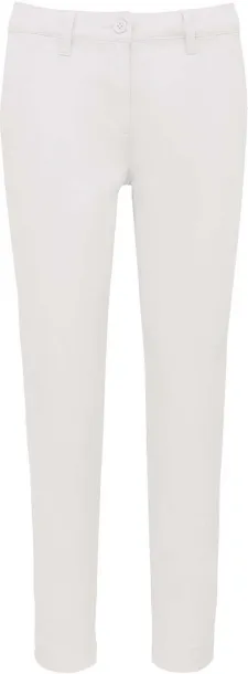  LADIES' ABOVE-THE-ANKLE TROUSERS - Kariban White