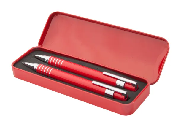 Twinox pen and pencil set Red