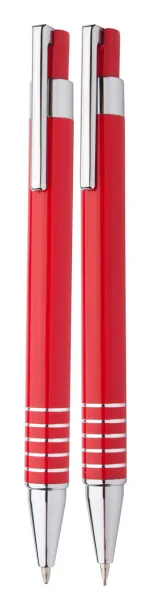 Twinox pen and pencil set Red