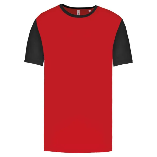  ADULTS' BICOLOUR SHORT-SLEEVED T-SHIRT - Proact Sporty Red Black