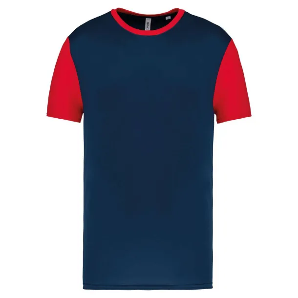  ADULTS' BICOLOUR SHORT-SLEEVED T-SHIRT - Proact Sporty Navy Sporty Red