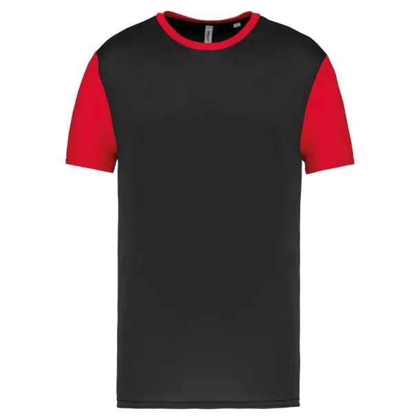  ADULTS' BICOLOUR SHORT-SLEEVED T-SHIRT - Proact Black Storm Grey