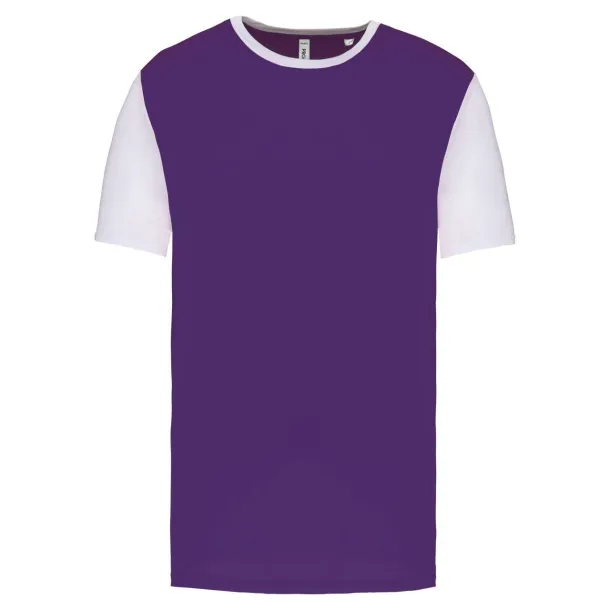  ADULTS' BICOLOUR SHORT-SLEEVED T-SHIRT - Proact Sporty Purple White