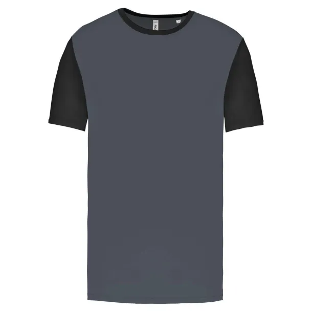  ADULTS' BICOLOUR SHORT-SLEEVED T-SHIRT - Proact Storm Grey Black