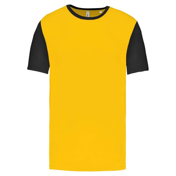  ADULTS' BICOLOUR SHORT-SLEEVED T-SHIRT - Proact Sporty Yellow Black