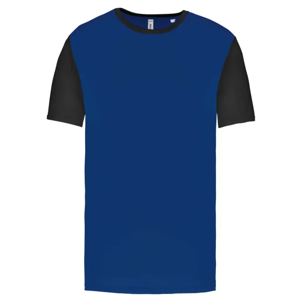  ADULTS' BICOLOUR SHORT-SLEEVED T-SHIRT - Proact Dark Royal Blue Black