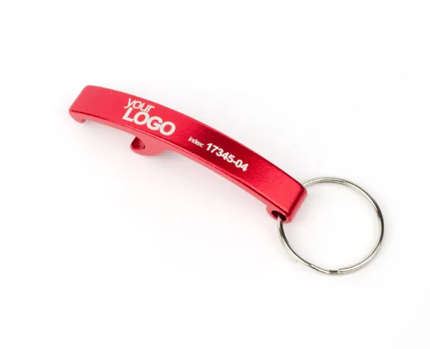 ABRI Keychain 2 in 1 czerwony