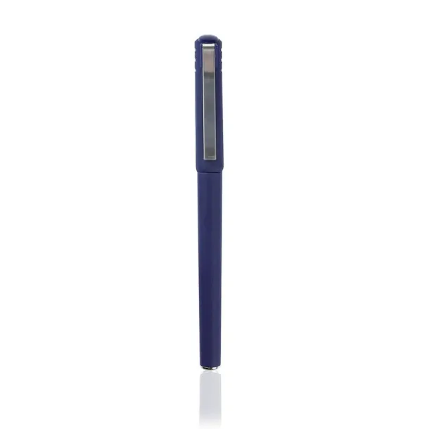  Gel ball pen with cap navy blue