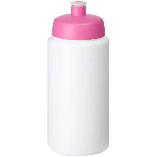 Baseline® Plus sportska boca s okruglim poklopcem, 500 ml Bijela Pink