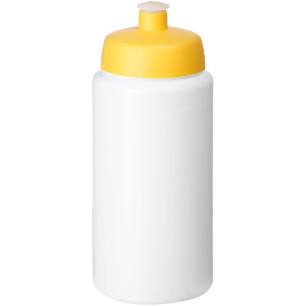 Baseline® Plus grip 500 ml sports lid sport bottle - Unbranded White Yellow