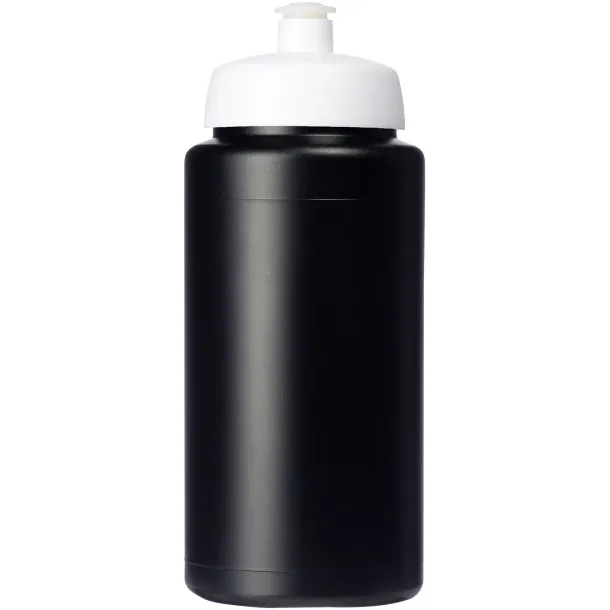 Baseline® Plus grip 500 ml sports lid sport bottle Solid black White