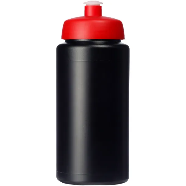 Baseline® Plus grip 500 ml sports lid sport bottle Solid black Red