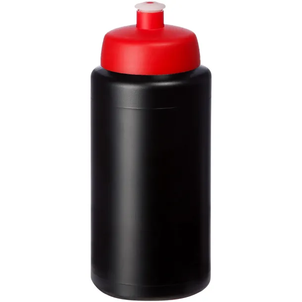 Baseline® Plus grip 500 ml sports lid sport bottle Solid black Red