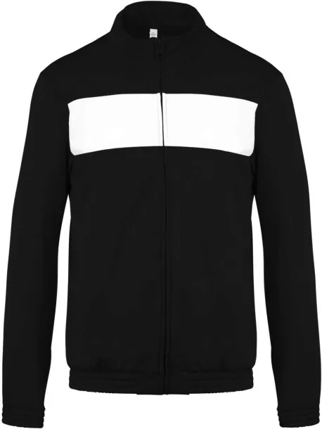  ADULT TRACKSUIT TOP - Proact Black White