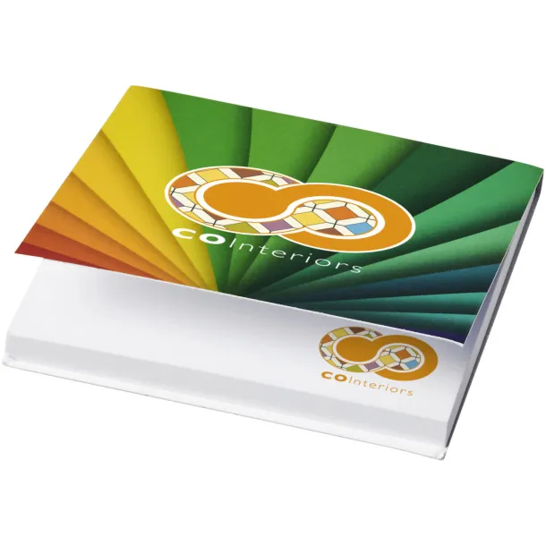 Sticky-Mate® soft cover squared sticky notes 75x75 White