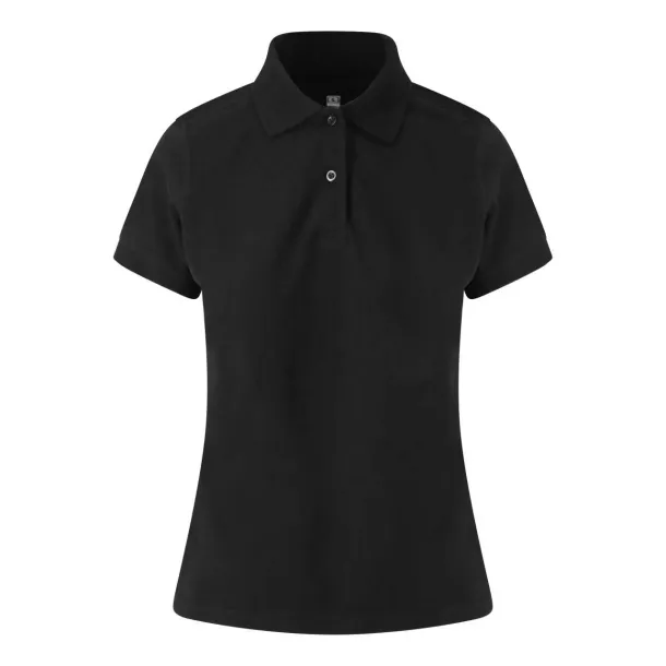  WOMEN'S STRETCH POLO - Just Polos Slub Black