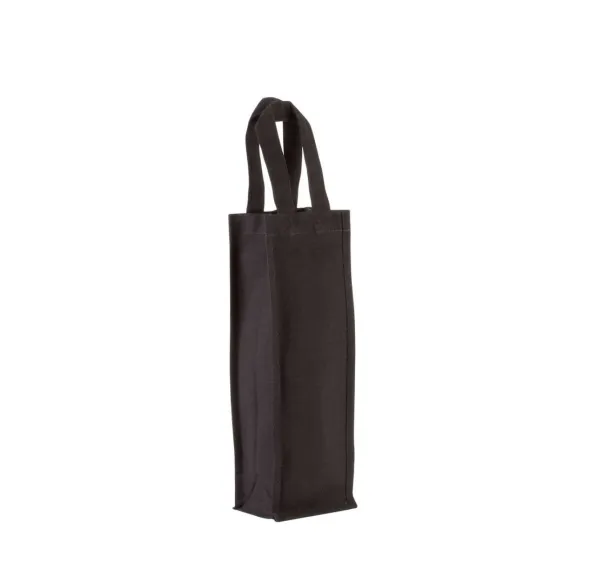  COTTON CANVAS BOTTLE BAG - Kimood Black