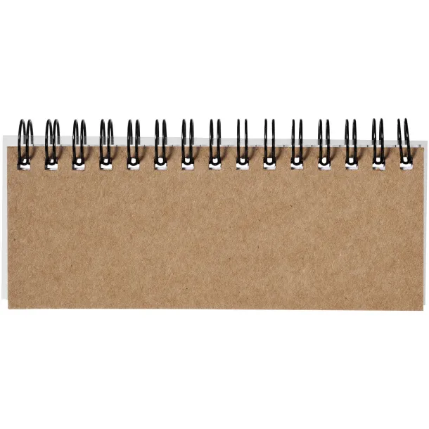 Spinner spiral notebook with coloured sticky notes - Unbranded Natural