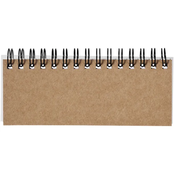 Spinner spiral notebook with coloured sticky notes - Unbranded Natural