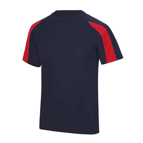  Dvobojna majica kratkih rukava, 140 g/m2 - Just Cool Navy Crvena