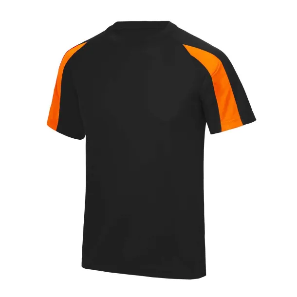  CONTRAST COOL T - Just Cool Jet Black Electric Orange