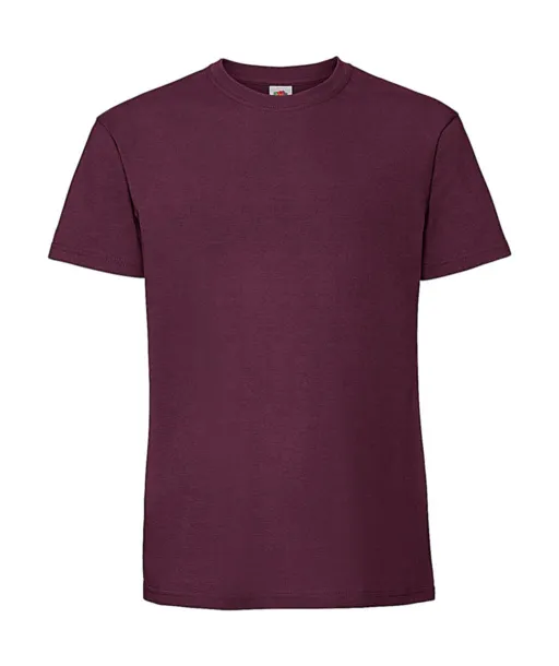  Kratka majica od prstenastog pamuka, 195 g/m² - Fruit of the Loom burgundac