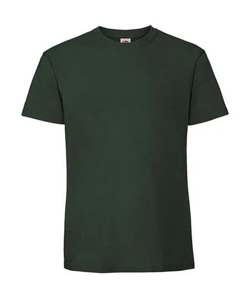  Kratka majica od prstenastog pamuka, 195 g/m² - Fruit of the Loom Zelena