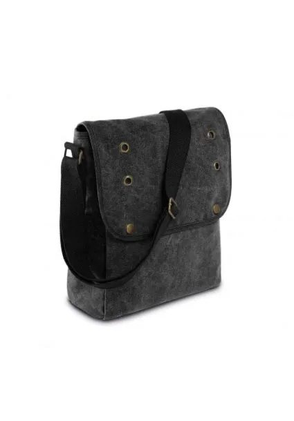  CANVAS SHOULDER BAG - Kimood Black