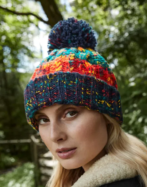  Corkscrew Pom Pom Beanie - Beechfield