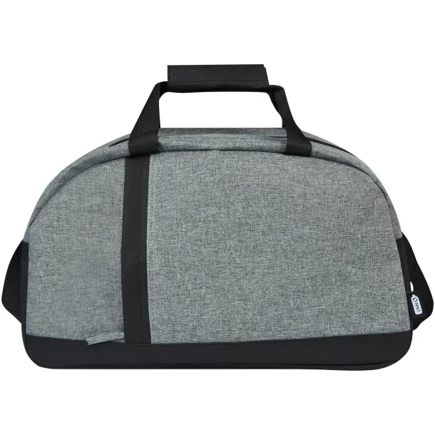 Reclaim GRS recycled two-tone sport duffel bag 21L - Bullet Solid black Heather grey