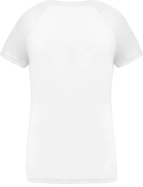  LADIES’ V-NECK SHORT SLEEVE SPORTS T-SHIRT - Proact White